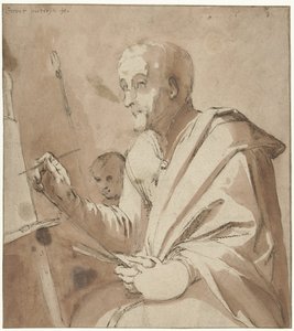 Onun şövale için ressam by Gerrit Pietersz. Sweelink