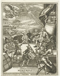 1750 Avrupa Merkürünün başlık sayfası by Gerrit Sibersma (possibly)