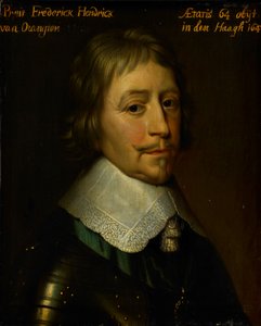 Portrait of Frederik Hendrik Prince of Orange, c.1653 (panel üzerine yağlıboya) by Gerrit van (after) Honthorst