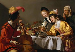 Konser, yaklaşık 1627. by Gerrit van Honthorst