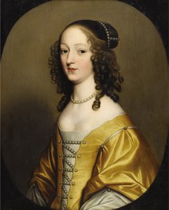 Elisabeth de Boheme - Elizabeth Stuart (1596-1662), Bohemya Kraliçesi, Honthorst, Gerrit, van (1590-1656). Ahşap üzerine yağ. Ebat : 72,3x57,7 cm. Özel koleksiyon