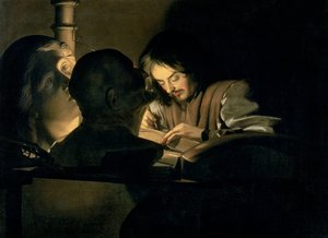 Sanatçı İş Başında by Gerrit van Honthorst