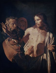 Aziz Thomas'ın İnançsızlığı, 1620 dolayları (tuval üzerine yağlı boya) by Gerrit van Honthorst