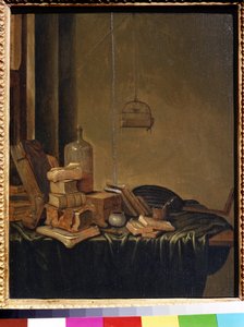 Kitaplarla natürmort. Gerrit van Vucht