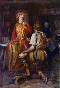 "Ormandan sık sık, yanları gülen kırmızıyla mora bulanmış yabani otlar getirirdi!" (renkli taş) by Gertrude E. Demain (after) Hammond