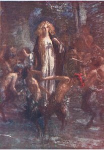 Satirler onun etrafında neşe içinde dans ettiler, George Harrap and Company tarafından yayınlanan Faerie Queen'den Hikayeler