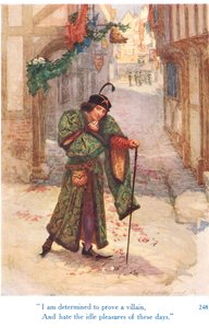 George Harrap & Son tarafından yayınlanan "Shakespeare'in İngiliz Kralları Hikayeleri"nden "Bir kötü adam olmaya ve bu günlerin aylak zevklerinden nefret etmeye kararlıyım"