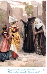 George Harrap & Son tarafından yayınlanan "Shakespeare'in İngiliz Kralları Hikayeleri"nden "Yazık, sizi kadim taşlar, kıskançlığın duvarlarınıza hapsettiği o narin bebekler!"