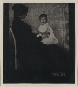Bebek ile Bayan Ward portresi by Gertrude Käsebier