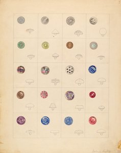 Düğmeler, ç. 1937. by Gertrude Lemberg