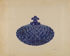 Kapalı Tereyağı Tabağı, c. 1936. by Gertrude Lemberg