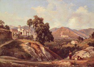 Campania bölgesi manzarası, Giacinto Gigante (1806-1876), İtalya