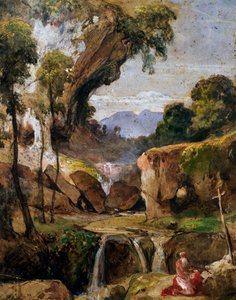 Aziz Jerome ile manzara by Giacinto Gigante