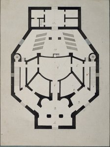 Üst Kat Planı by Giacomo Antonio Domenico Quarenghi