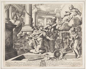 İmparator Augustus ve Tiburtine Sibyl by Giacomo Barri