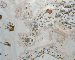 Bir Deniz Haritası, 1564 by Giacomo Maggiolo