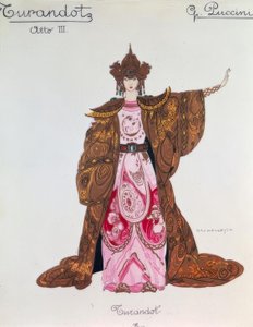 3. perdede Turandot heykelciği by Giacomo Puccini