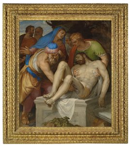 Entombment (tuval üzerine yağlı boya) by Giambattista Farinati