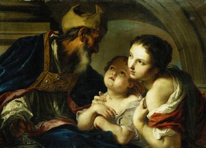 İki Çocuklu Bari Aziz Nikolaos, by Giambettino Cignaroli