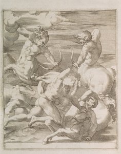 Herkül ve Sentorlar arasındaki savaş, 1527 by Gian Jacopo Caraglio