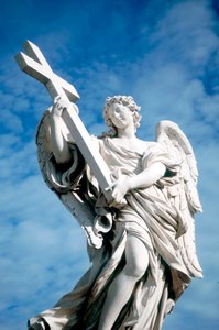 Bir haç taşıyan melek, Ponte St Angelo