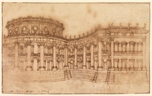 Louvre, doğu cephesi by Gian Lorenzo Bernini