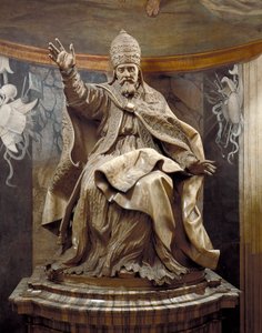 Pope Urban VIII, Gian Lorenzo Bernini (1598-1680) ve yardımcıları, mermer by Gian Lorenzo Bernini