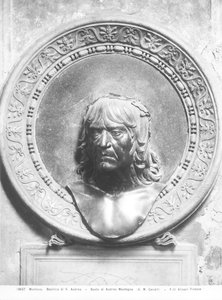 Andrea Mantegna büstü (1431-1506) (bronz) (s/b fotoğraf) by Gian Marco Cavalli