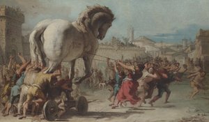 Troya'daki Truva Atı Alayı, 1760 dolayları (tuval üzerine yağlıboya)