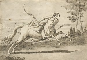 Dört nala koşan Centaur, c.1755-65