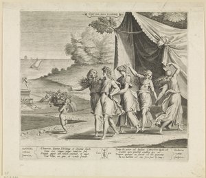 Apollo ve dört mevsim Quatro anni tempora (nesne üzerindeki başlık) by Gijsbert Van Veen