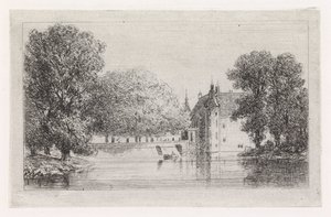 su üzerinde kale by Gijsbertus Johannes Verspuy