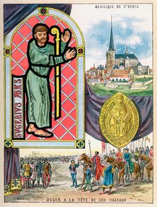 Abbot Suger, Fransız başrahip devlet adamları, 1898 by Gilbert