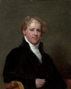Charles Davis (1777-1821), c.1808-09 (ahşap panel üzerine yağlı boya) by Gilbert Stuart