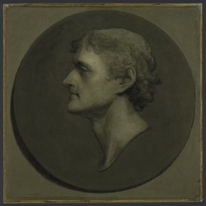 Thomas Jefferson (Madalyon Portresi), 1805 (tuval üzerine serilmiş kağıt üzerine yağ ve yumurta) by Gilbert Stuart