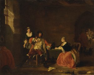 Kaptan Macheath, 'Dilenci Operası'nda Polly ve Lucy Tarafından Azarlandı, 1826