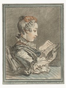 okuyan kadın Femme lisant Eloyse et Abaylar by Gilles Demarteau