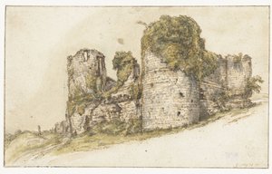 Vau'daki Château de César'ın görünümü