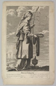 Samian Sibyl, yak. 1635. Yaratıcılar: Gilles Rousselet, Abraham Bosse. by Gilles Rousselet and Abraham Bosse