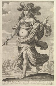 Zenobia, 1647. Yaratıcılar: Gilles Rousselet, Abraham Bosse.
