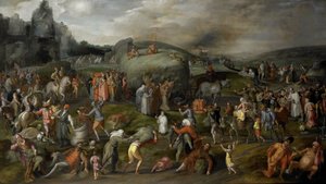 Kilise ve Devlet Yetkililerinin Suistimalleri Alegorisi by Gillis Mostaert (I)