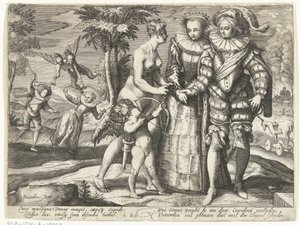 Venüs, Uyuşmazlıkta Aşk by Gillis van Breen (attributed to)