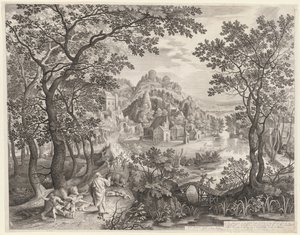 Elişa, Beytel'in Ayılar Tarafından Yitirilen Çocuklarına Lanet Ediyor by Gillis van Coninxloo