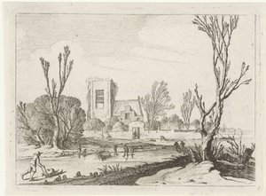 kış manzarası Yedi manzara (dizi başlığı) by Gillis van Scheyndel (I)