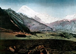 Kazbek Dağı, Kafkasya, c1890 by Gillot