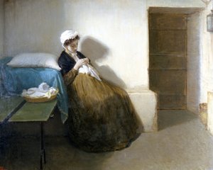 1799 Napoli Cumhuriyeti (Partenope Cumhuriyeti): “” Luisa Sanfelice hapishanede ”” Gioacchino Toma (1836-1893) tarafından tablo 1874 Dim. 63 x 79 cm, Capodimonte Müzesi