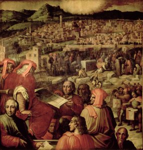 Salone dei Cinquecento'nun tavanından Floransa'nın Genişlemesi