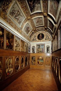 Francesco I de Medici'deki Studiolo'nun görünümü