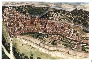 Ortaçağ: 14. yüzyılda surlarla çevrili ortaçağ kasabası Volterra