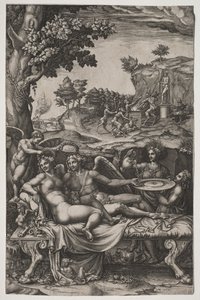 Aşk Tanrısı ve Ruh, 1574. by Giorgio Ghisi